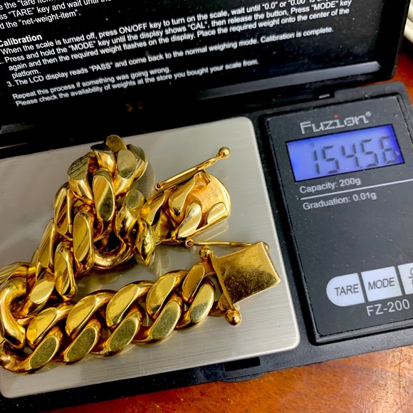 14K Gold Cuban 8” Bracelet 15.58 mm wide 155 grams - Picture 2 of 9